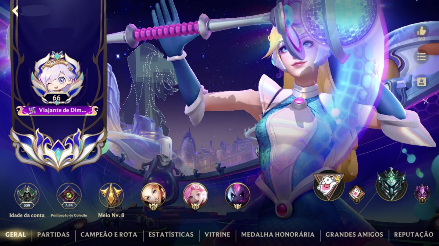 Conta Wild Rift Skins Fadinhas com um Passe