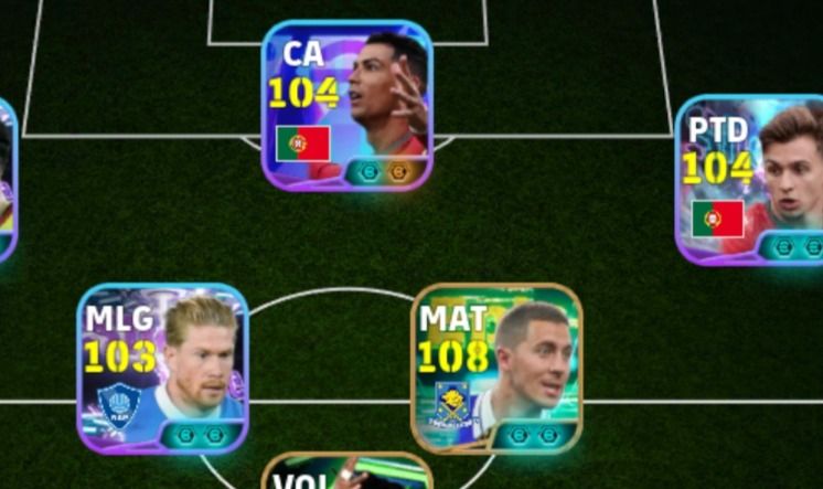 Conta efootboll com hazard 109 e Cristiano Ronaldo 105!!!