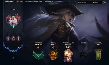 CONTA ESMERALDA 1 / 160 SKINS / LEONA ASPECTO ETERNO / 12 LENDÁRIAS / 100K EA