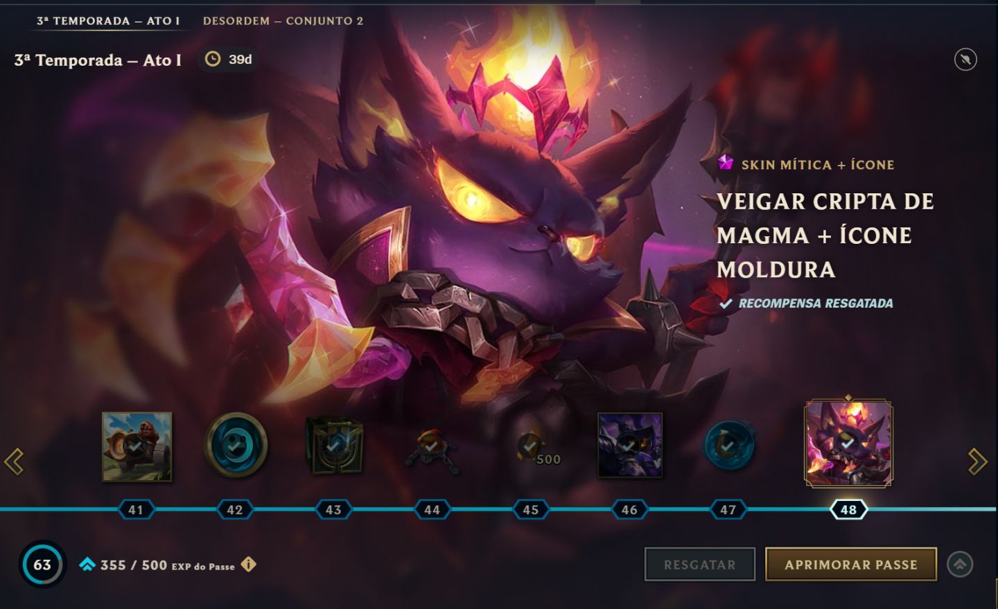 CONTA LOL DIAMOND | 189 SKINS | 128 ESSÊNCIAS MÍTICAS