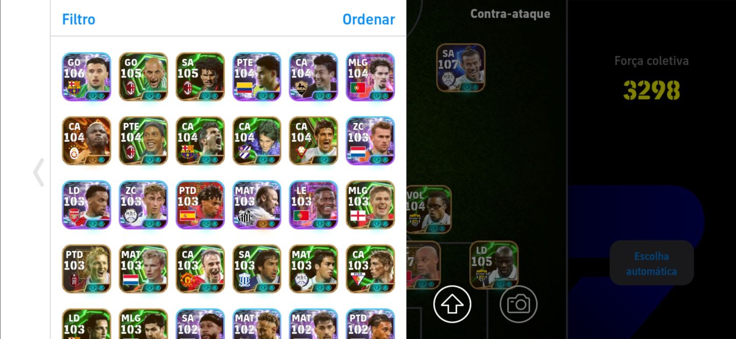Conta de Efootball mobile com os melhores jogadores