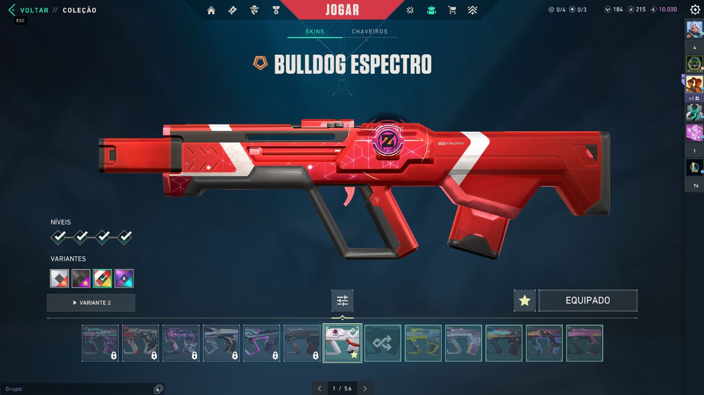 1x conta valorant top tier skins facas RGX + KARAMBIT