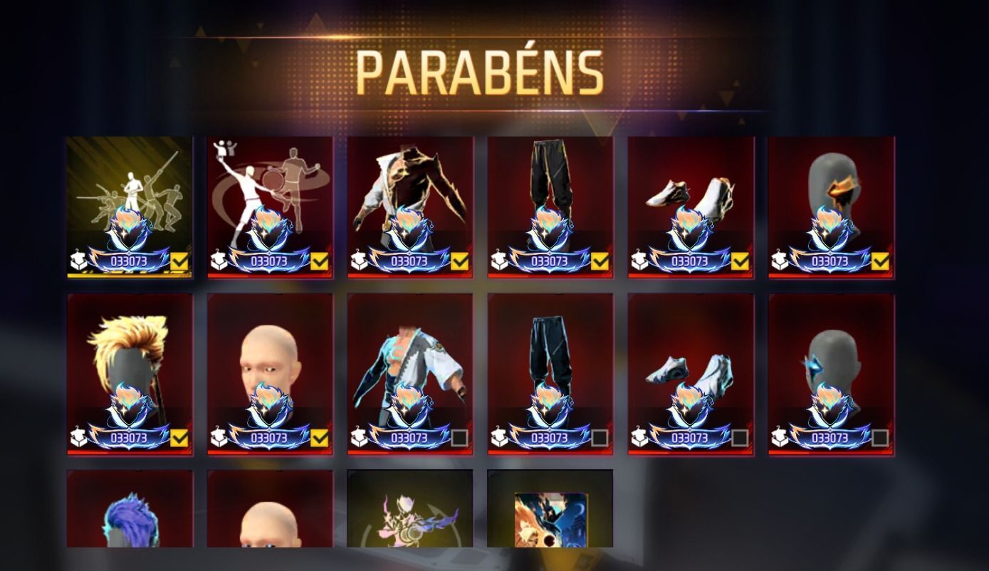 [PROMOÇÃO] CONTA FREE FIRE LV15 / ECLIPSE SOLAR / FADINHA / GINTOKI / KAGURA