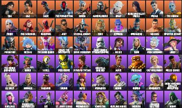 Conta Fortnite 162 Skins com Midas, Deadpool e Predator