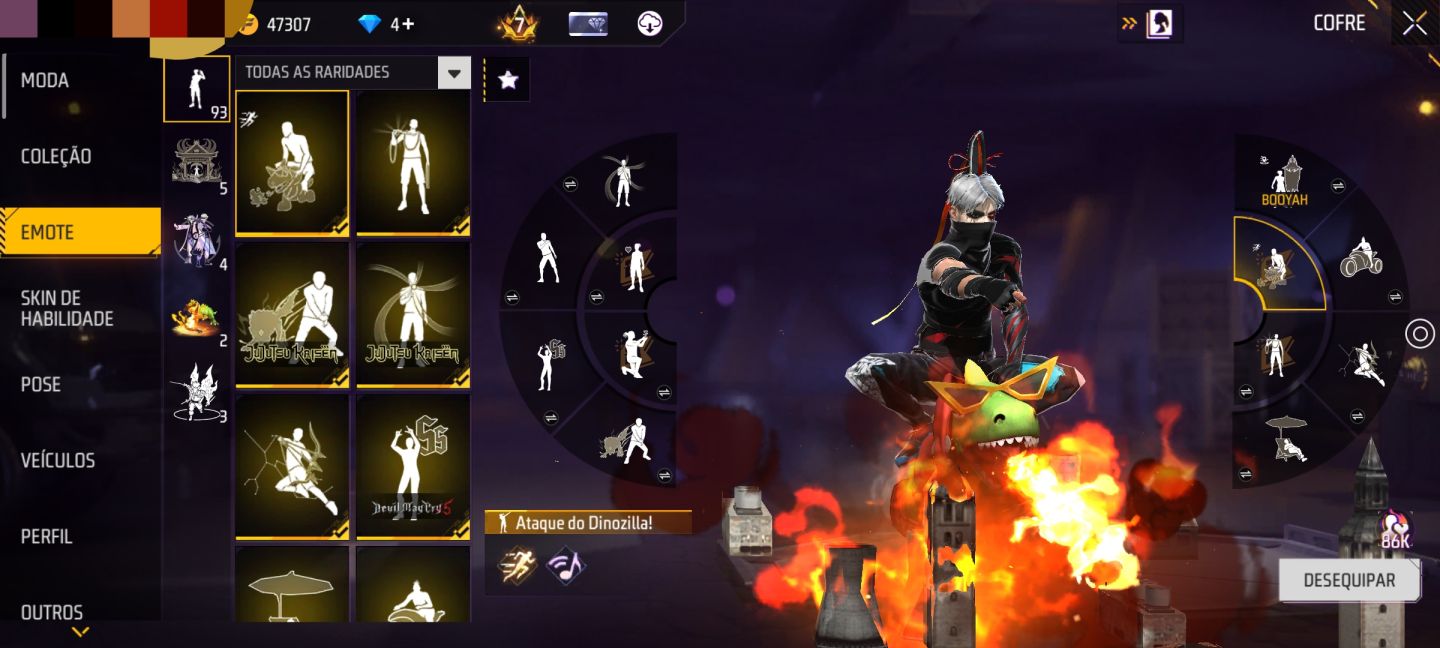 CONTA FREE FIRE (GEMADA)