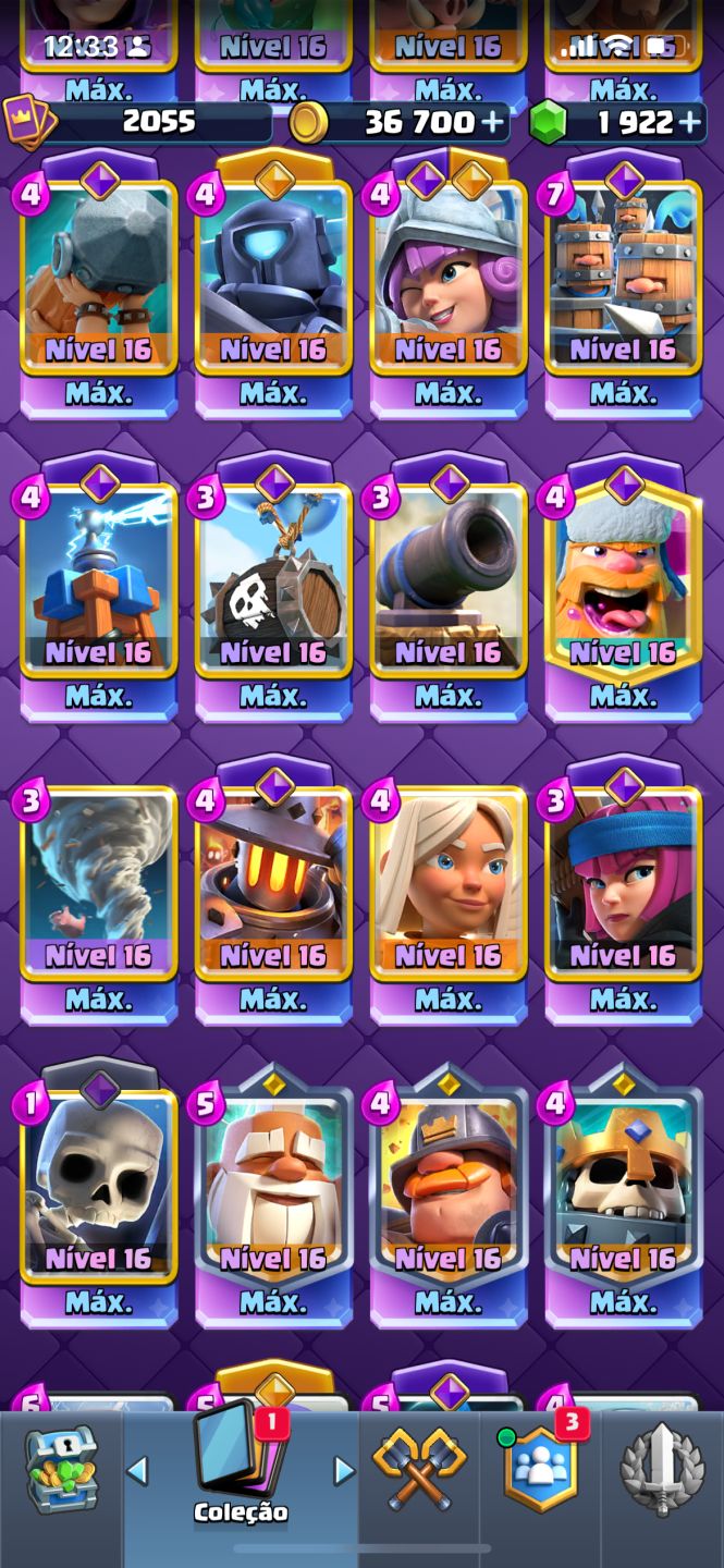 CONTA CLASH ROYALE PRONTA PARA O COMPETITIVO