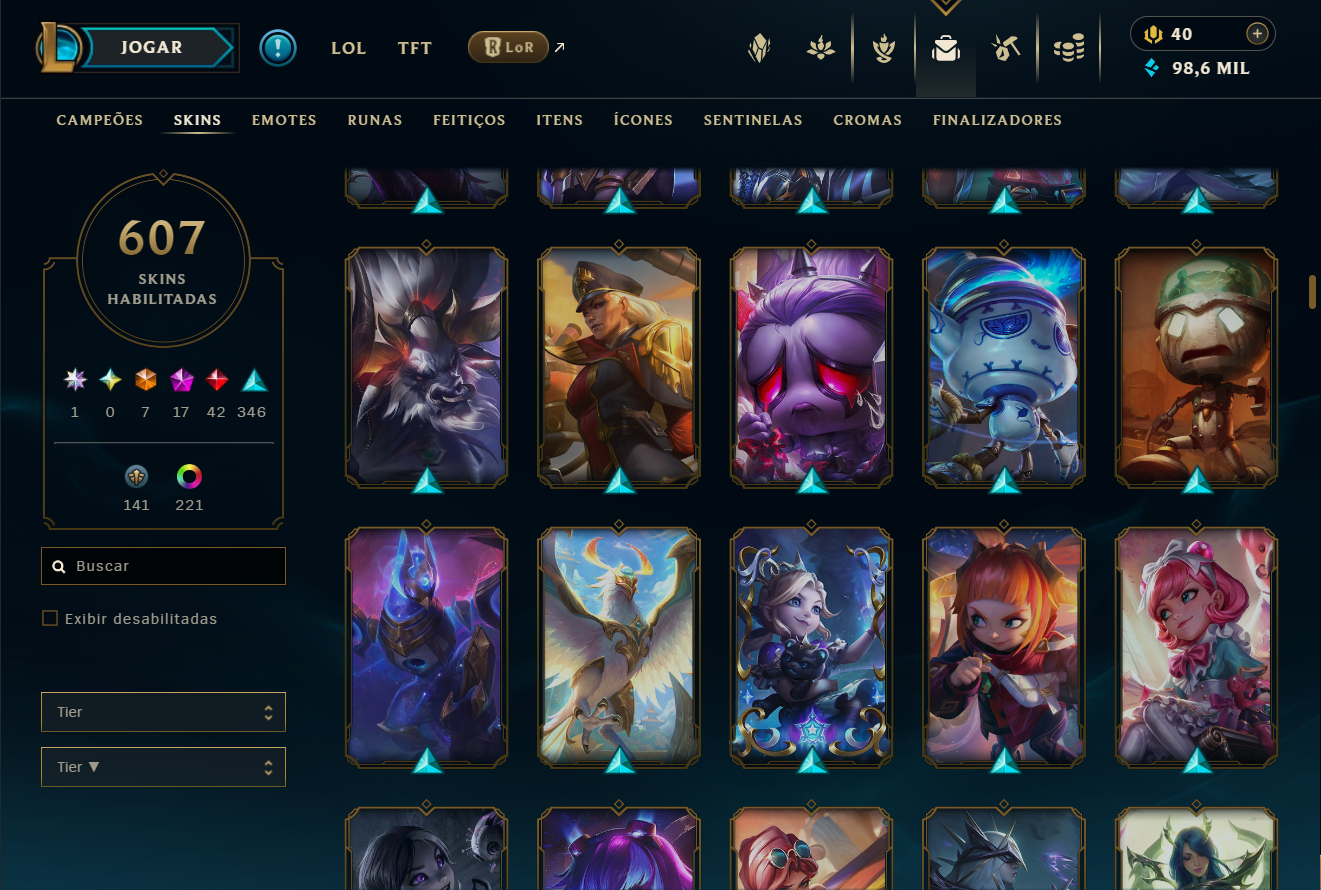 CONTA ESMERALDA | 607 SKINS | 340 EMOTES | 174 CROMAS