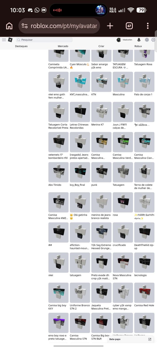 Conta de roblox com mais de 80k de robux gasto com coroa 8 bits e korblox