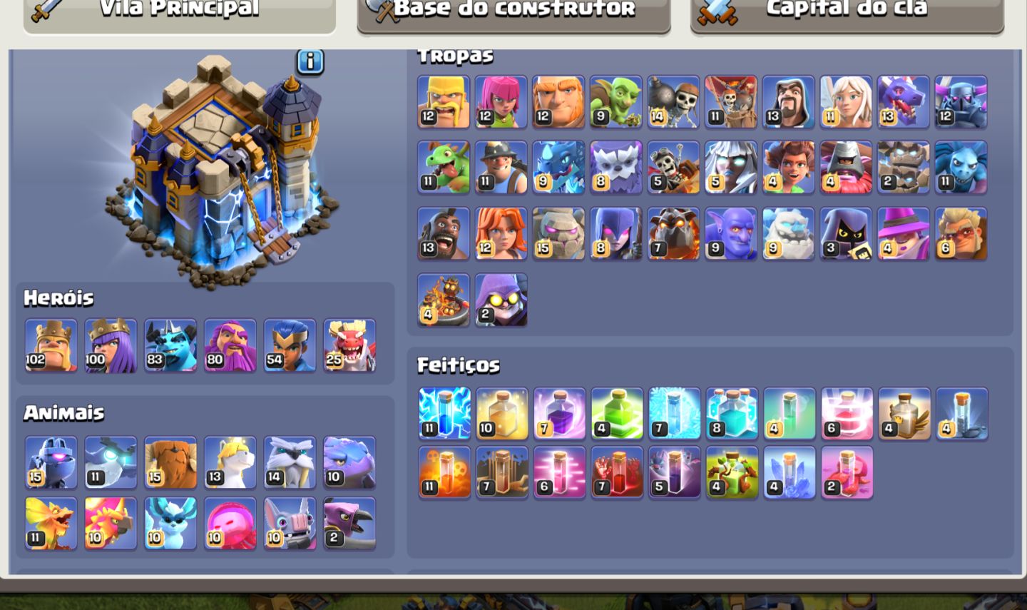 Conta Top CV18 Recente com 1500 gemas