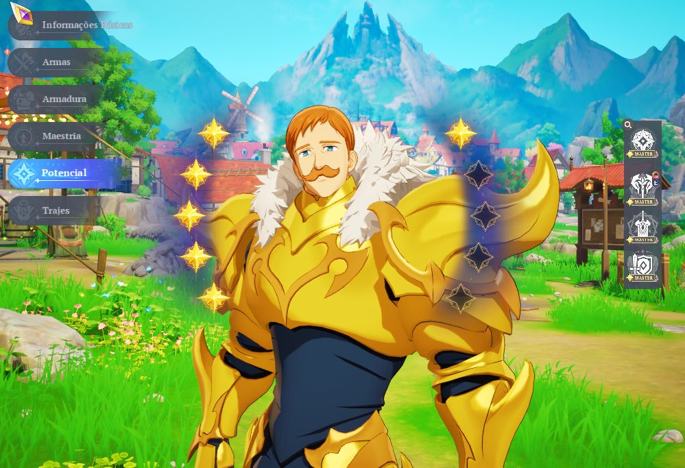 Conta End game 7DS Origin com Ban p9 e Meliodas p10