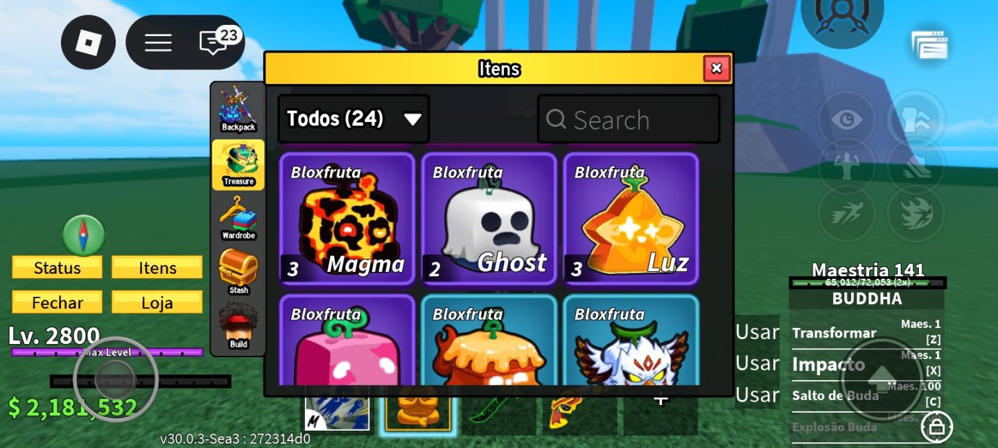 Melhor conta de blox fruits focada no game