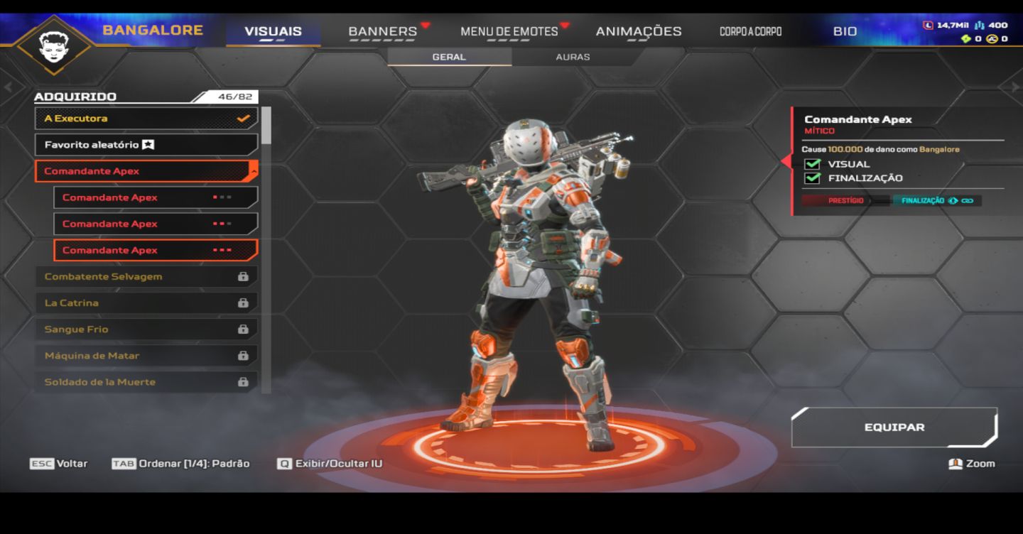 CONTA APEX LEGENDS