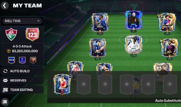 Conta FC Mobile OVR 123 (se tirar alguns reservas) | Lamine 124 |Pedri 124