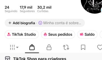 CONTA TIKTOK 17 mil seguidores - TIKTOK SHOP
