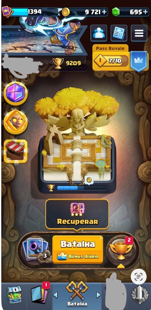 Conta de clash rolaye com muita coisa