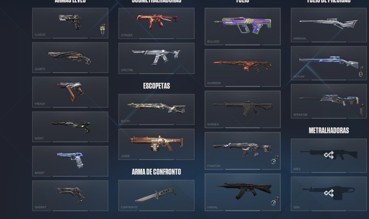 CONTA VALORANT COM 2+ DE 2K GASTOS, SKINS DE TODAS AS ARMAS