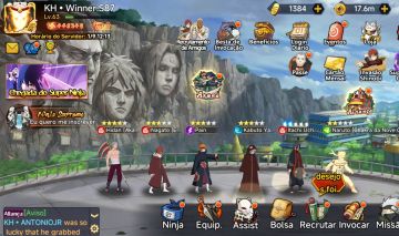 Conta Naruto-Duelo ninja vontade do fogo 448k de força,vip 9