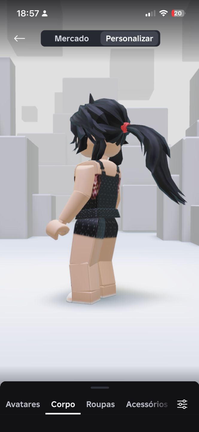 Conta de Roblox com bastante Skin feminina