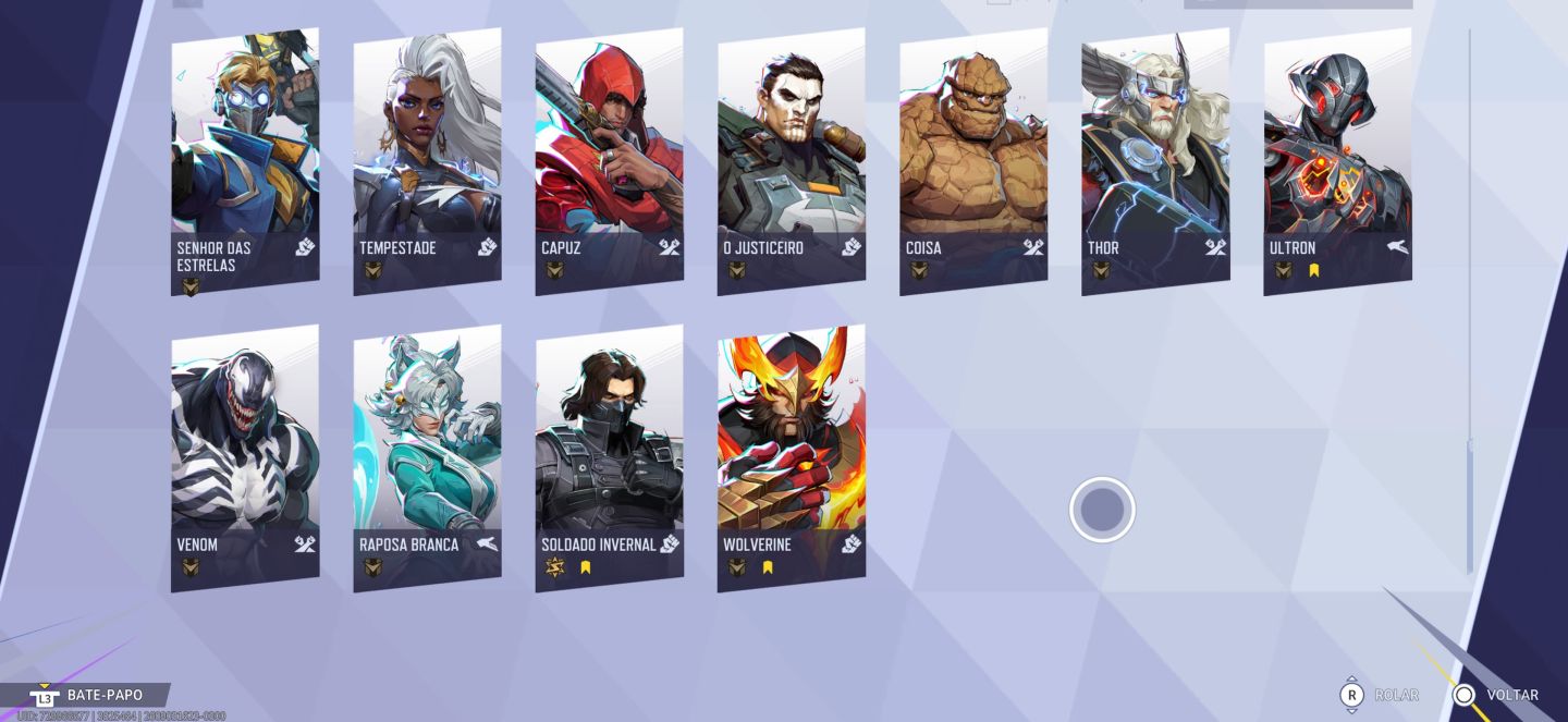 CONTA MARVEL RIVALS | TÍTULO LENDÁRIA + LORD SOLDADO INVERNAL + PASSE FÊNIX