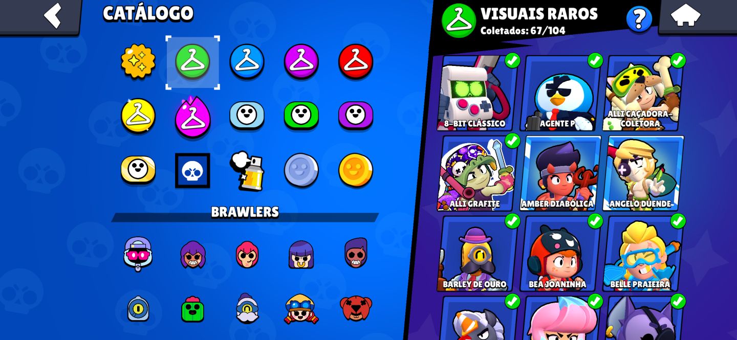 CONTA BRAWL STARS À VENDA 81K TROFÉUS + 300 SKINS Criada 2019