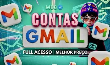 CONTAS GMAIL.COM | NOVAS IP BR, PRONTAS PARA USAR