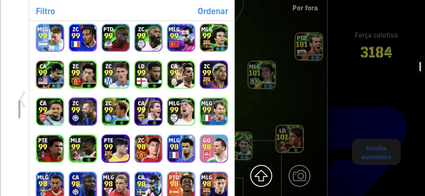 Conta efootball com pele 109