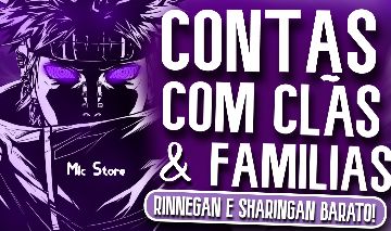 NINJA TIME CONTAS COM FAMÍLIAS | CLANS | SPINS (MELHOR PREÇO!!)