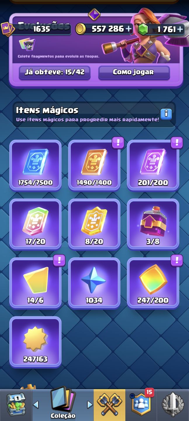 CONTA CLASH ROYALE 13K DE TROFEUS