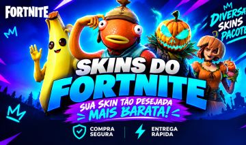 VENDA DE SKINS DO FORTNITE MAIS BARATAS!
