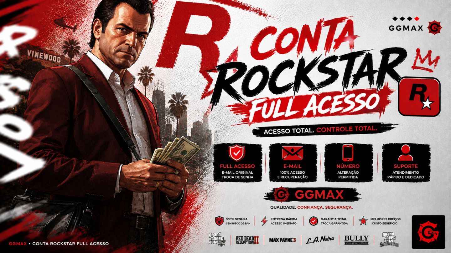 CONTA ROCKSTAR FA LICENCIADA GTA V