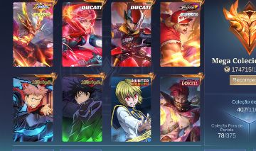 Conta Mobile Legends Com Mais De 400 Skins! VARIAS DE EVENTO LIMITADOS