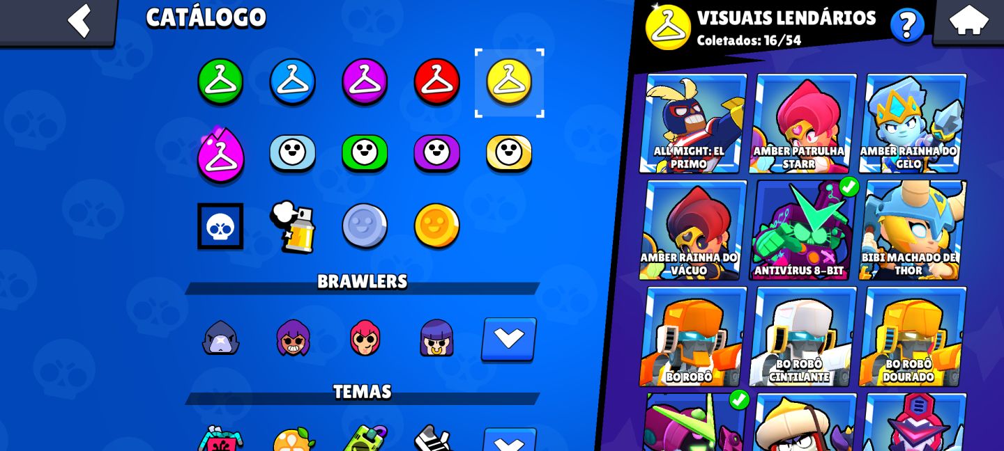 CONTA BRAWL STARS DE 2019 - RECURSOS e Itens exclusivos