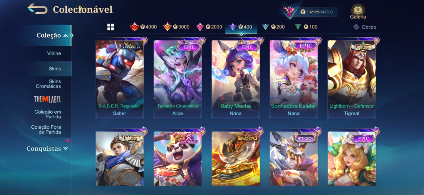 CONTA MOBILE LEGENDS