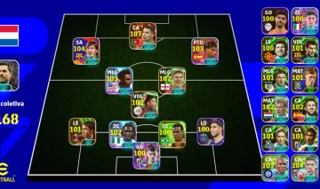 CONTA EFOOTBALL 3168 | CR7 107 + MESSI 104 + NEYMAR | ELENCO RECHEADO