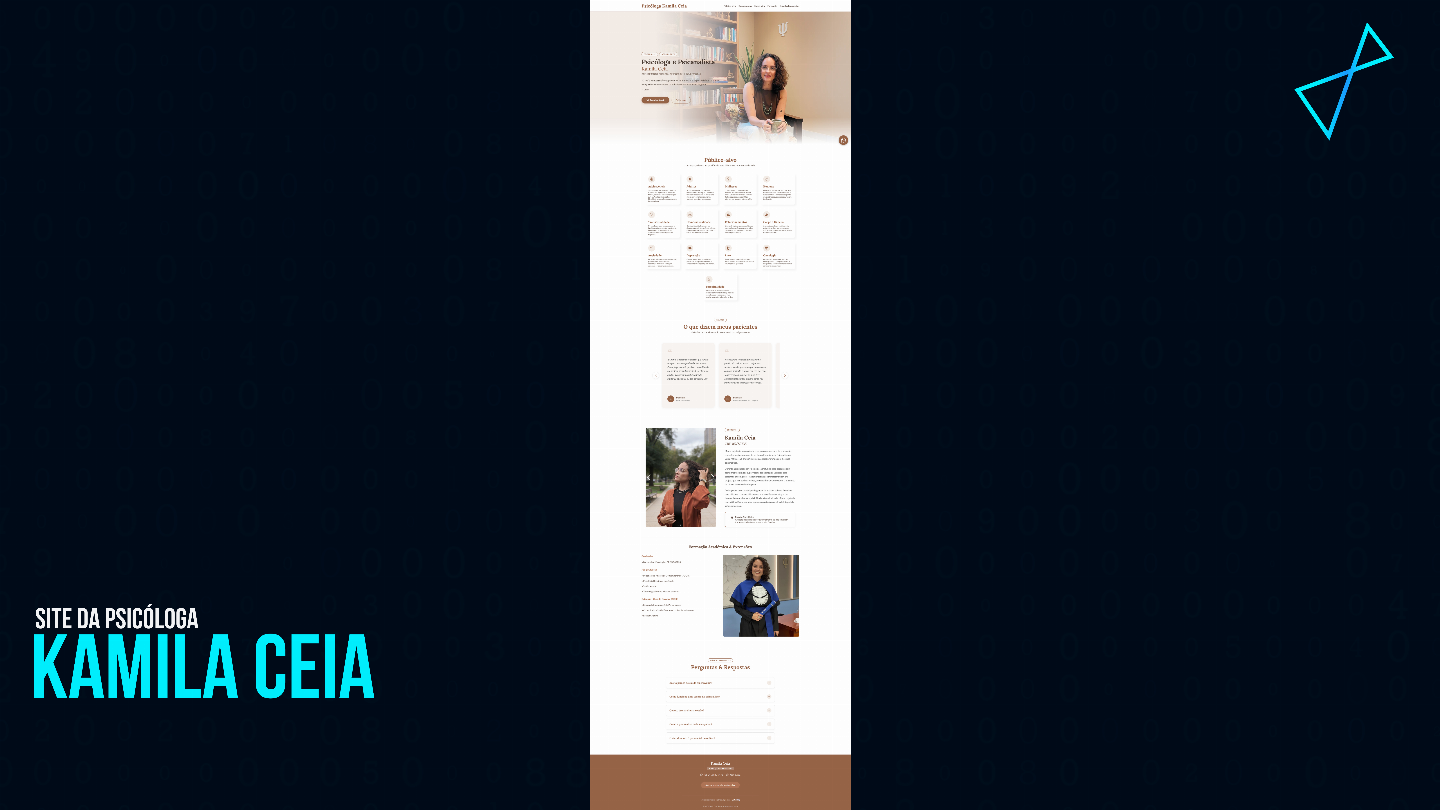 SITE PROFISSIONAL PARA PSICÓLOGOS E PSICÓLOGAS | MODERNO E RESPONSIVO