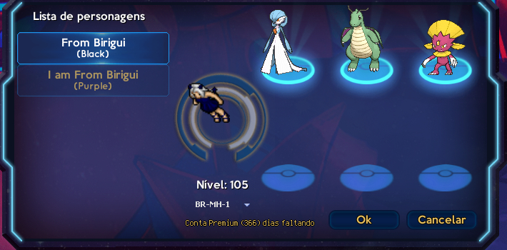 CONTA LVL 400 OTPOKEMON MUNDO PURPLE