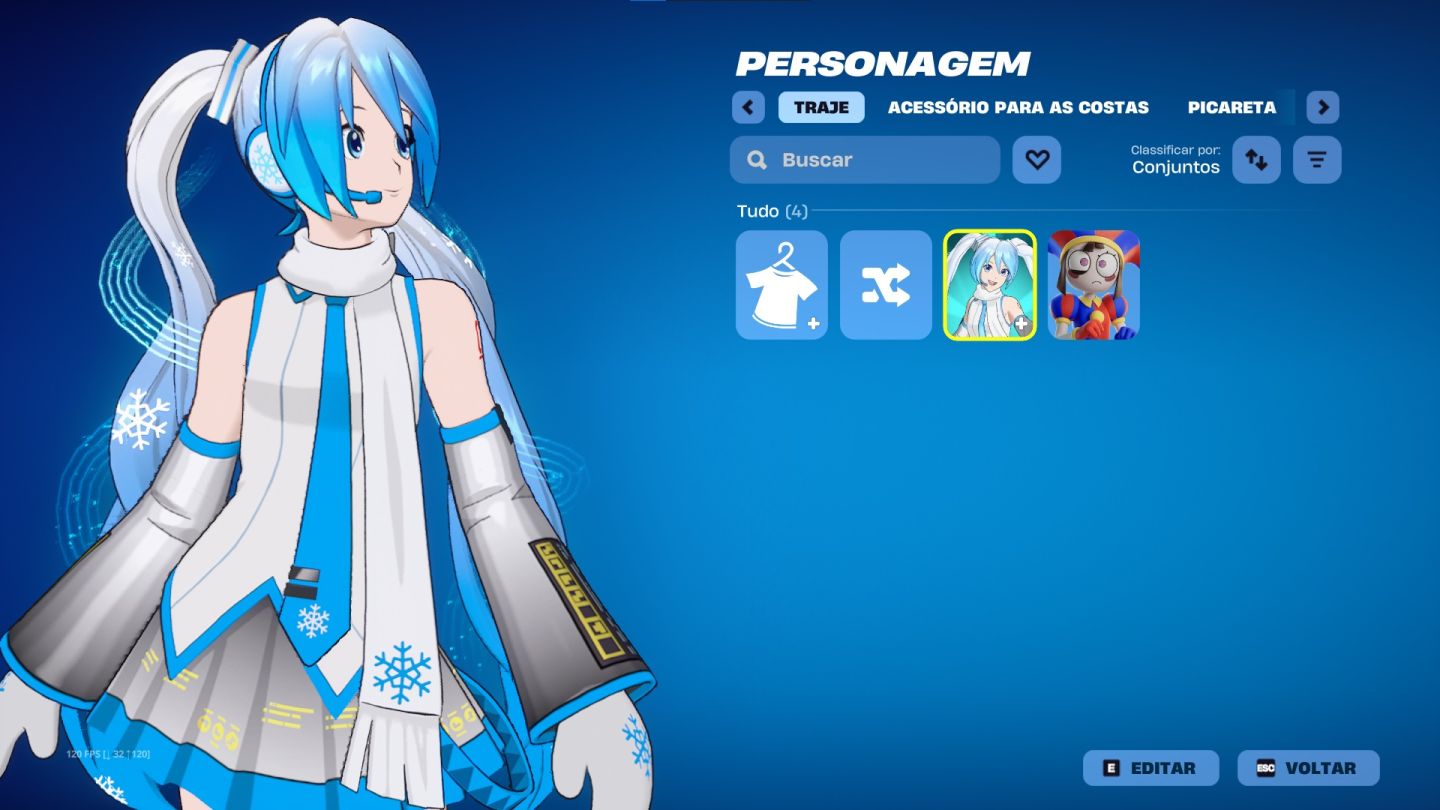 Conta Fortnite Full Acesso | Pomni + Snow Hatsune Miku