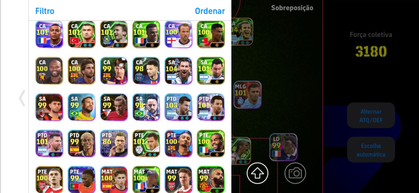 Efootball com Ferdinand e companhia