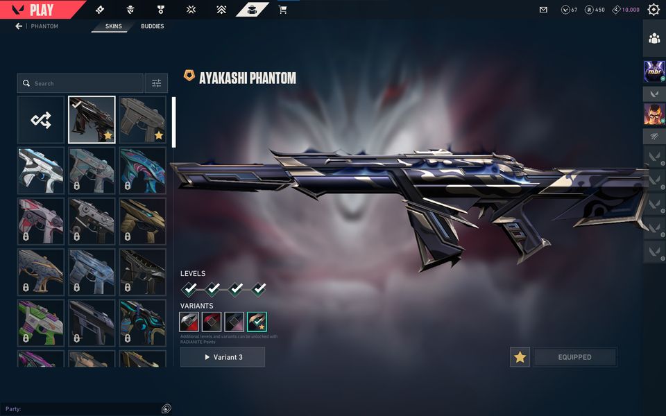 CONTA DE VALORANT KARAMBIT SUBLIME E VANDAL DO CAOS E MAIS