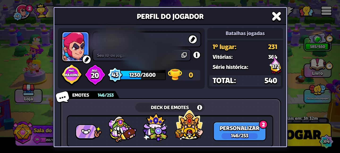 CONTA SQUAD BUSTERS À VENDA ALTA PROGRESSÃO