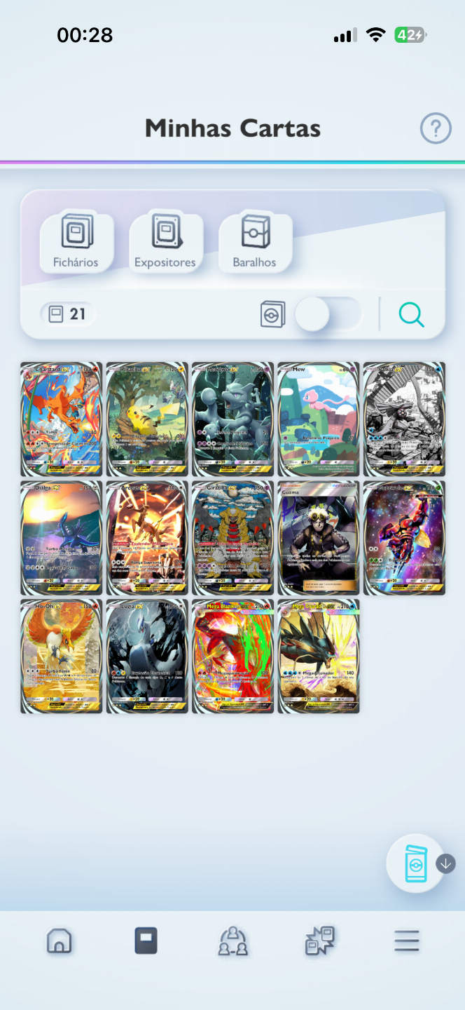 Conta PTCG Pocket Solgaleo Gold + 47 Full Art + Medalha Mestre várias seasons