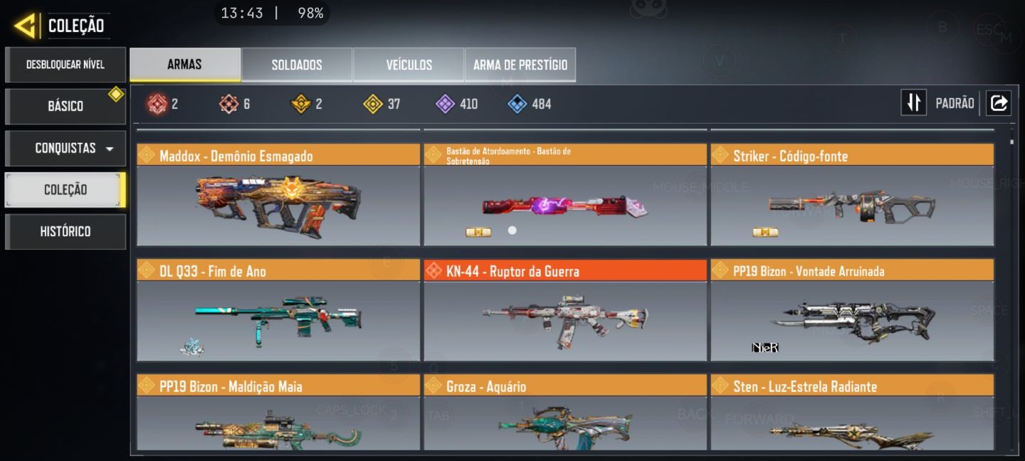 Conta de call O1f duty mobile Premium