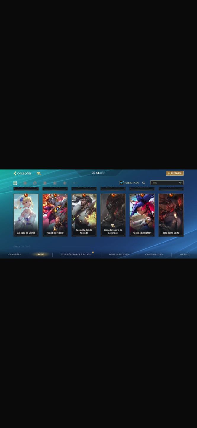 Conta Wild Rift Nível 157 com 84 Skins