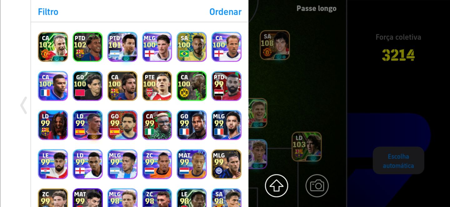 Conta de efootball mobile 27 com Best 109 e Rodri big time top