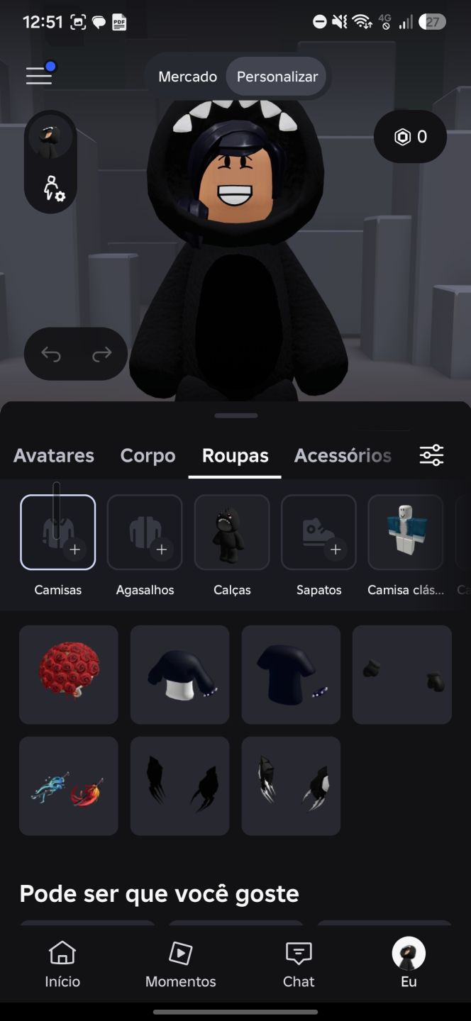 Conta Roblox Com Avatar de Gelo e Zombie com Passes no brookhaven e em outros jg