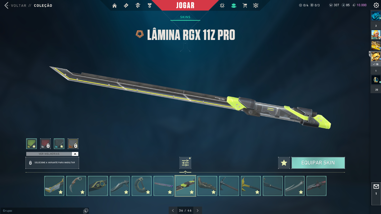 CONTA +50 FACAS, FULL SKIN, RADIANTE TODOS EP, +10K GASTOS