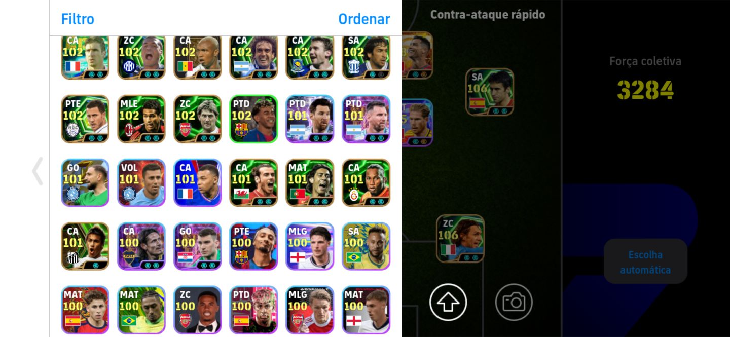 CONTA EFOOTBALL BOA +3280 DE FORÇA