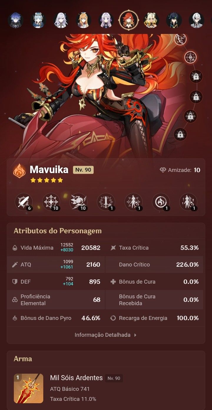 Genshin impact - AR60 Mavuika C2 R1. 100% da maioria de exploração