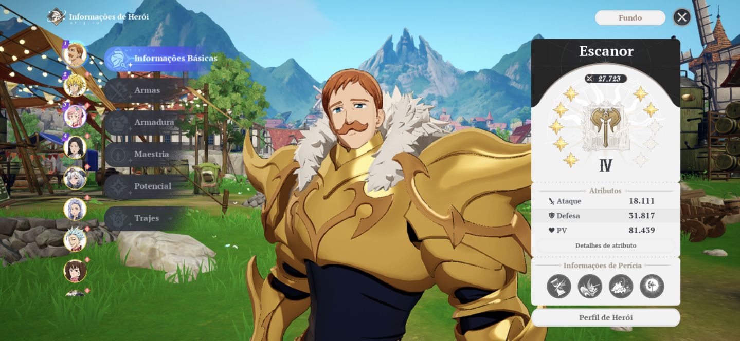 The Seven Deadly Sins Origin - Escanor C7 + Meli C4
