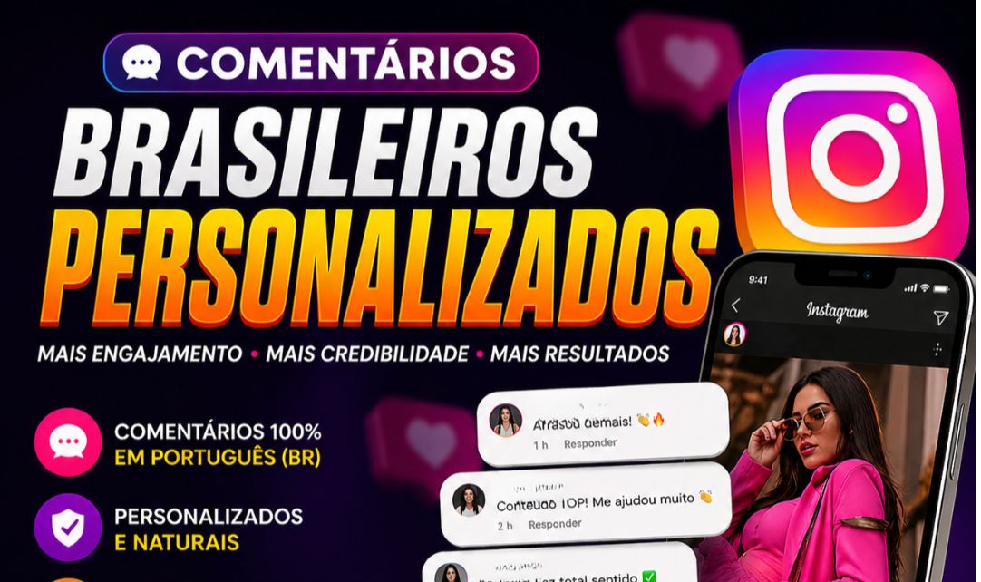 Comentários Personalizados Instagram 100% Br ( 7 dias de garantia Reposição)
